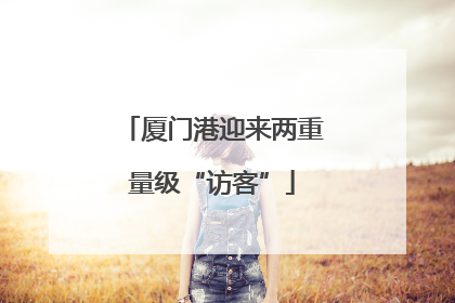 厦门港迎来两重量级“访客”